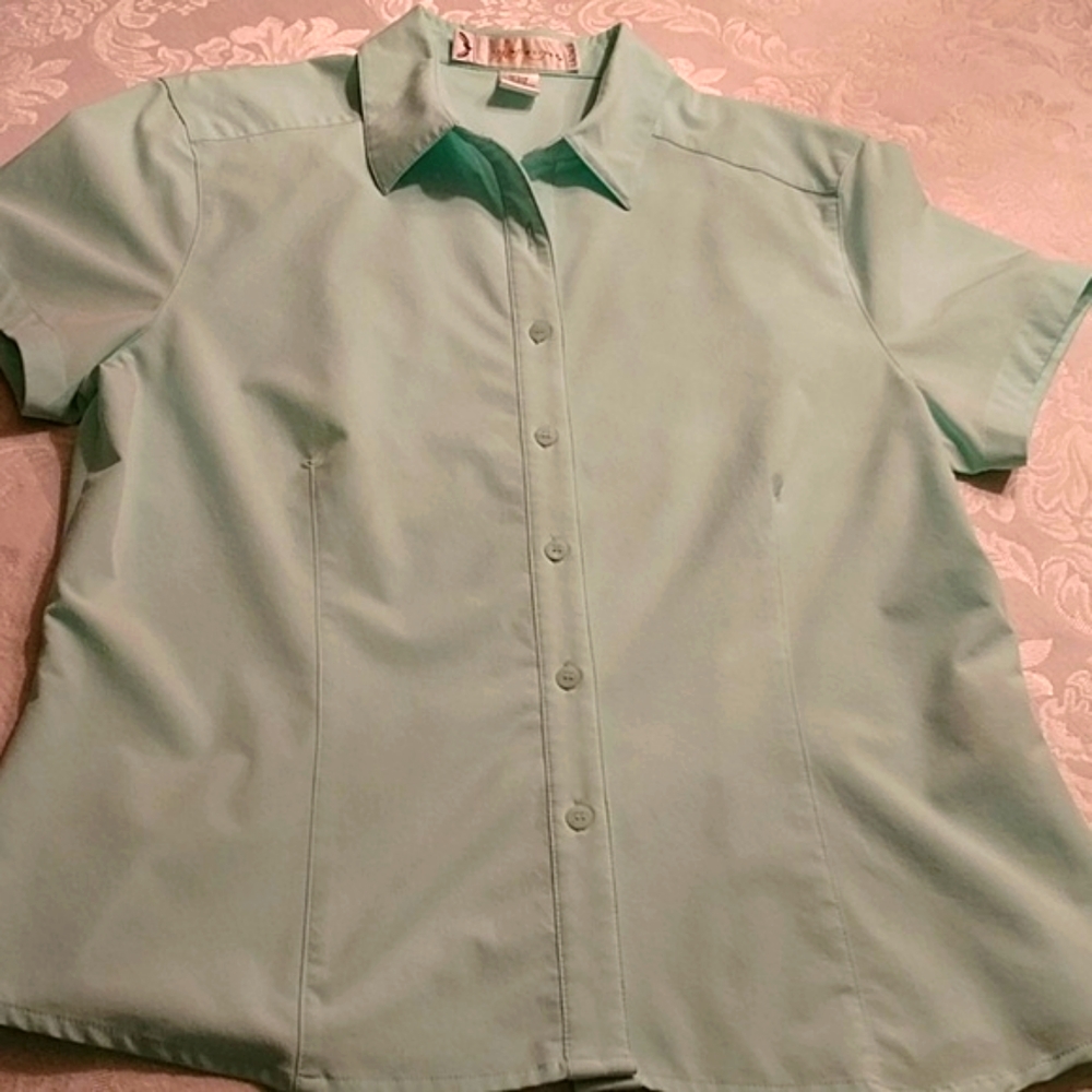 IL MIGLIORE ladies short sleeve blouse, size Large